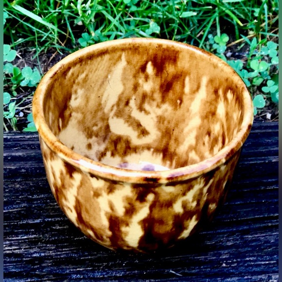 19th Century Antique Melt Glazed Custard Cup - Picture 8 of 10